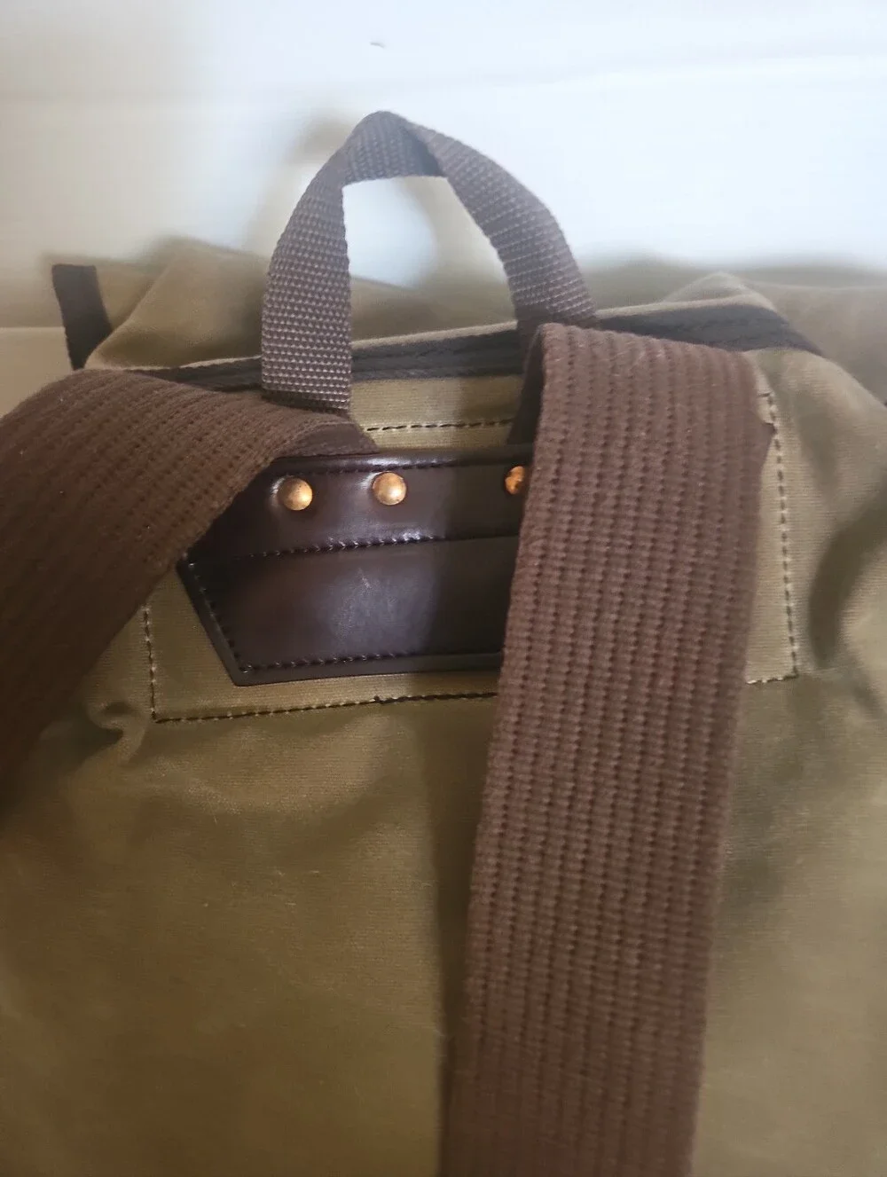 Duluth Pack Wanderer 24L Waxed Canvas Backpack Made in USA Khaki Unisex